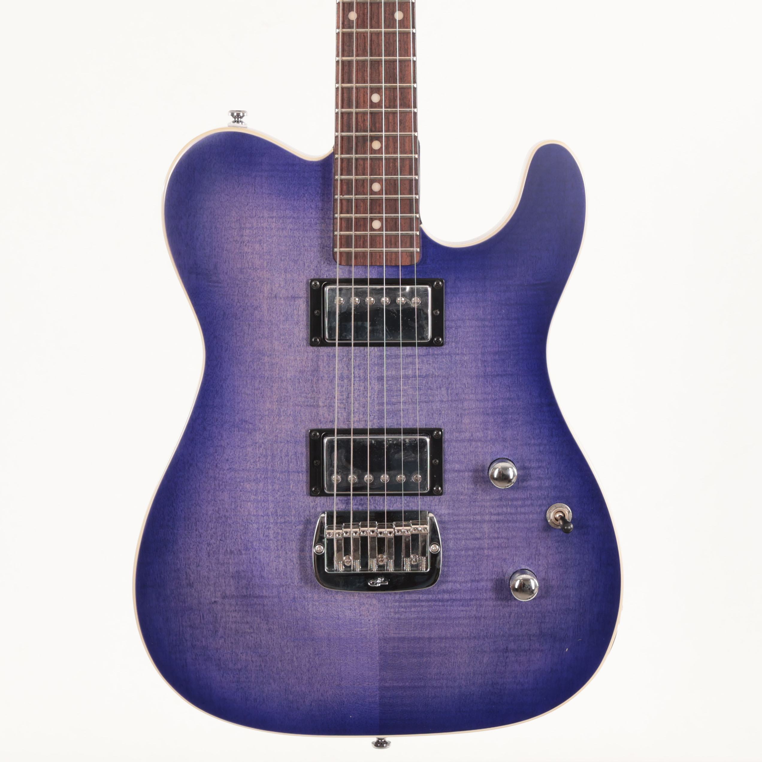 B Stock : G&L Tribute ASAT Deluxe Carved Top Blueburst Rosewood Fretboard 014